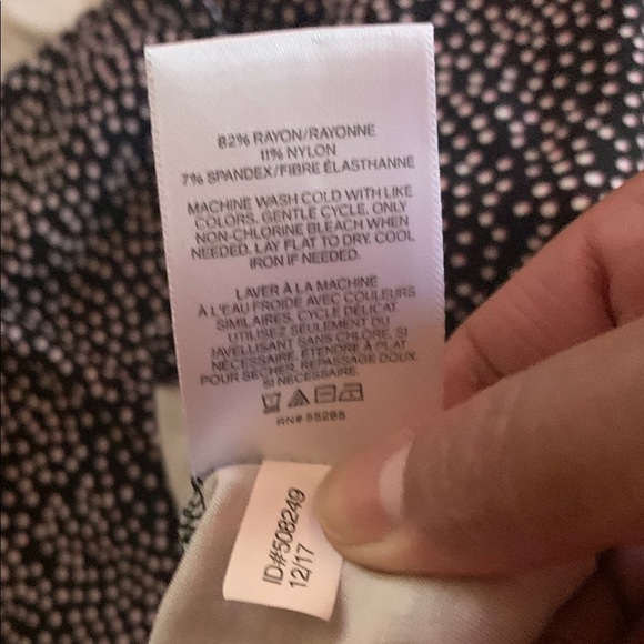 Black and White Polka Dot Women's Top - Picture 7 of 8